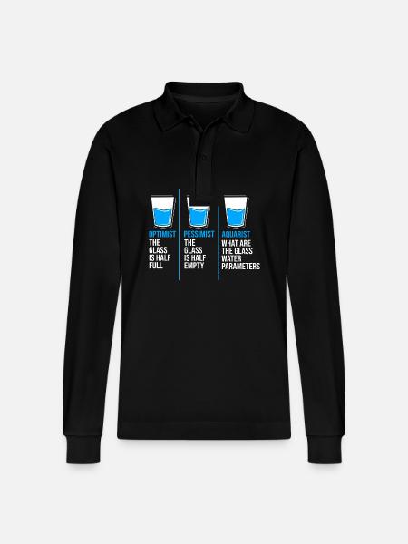 Aquarium Aquarist - Stanley/Stella Unisex Bio-Langarm-Poloshirt Prepster - Schwarz