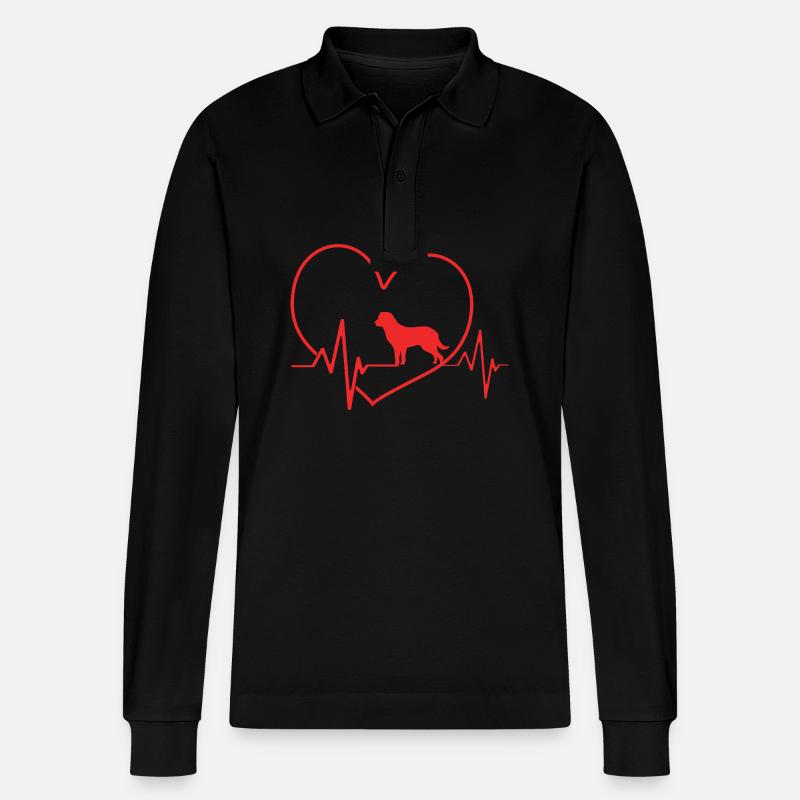 Chesapeake Bay Retriever - Stanley/Stella Unisex Bio-Langarm-Poloshirt Prepster - Schwarz