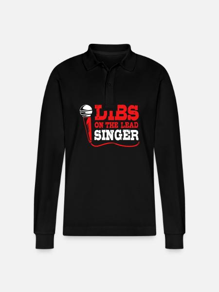 Karaoke - Stanley/Stella Organic Unisex Long-Sleeved Polo Shirt Prepster - black