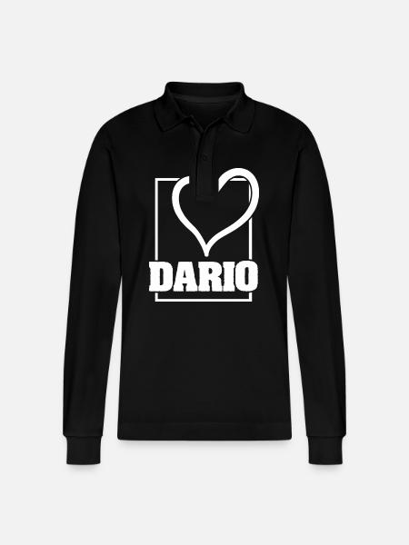 Dario - Stanley/Stella Unisex Bio-Langarm-Poloshirt Prepster - Schwarz