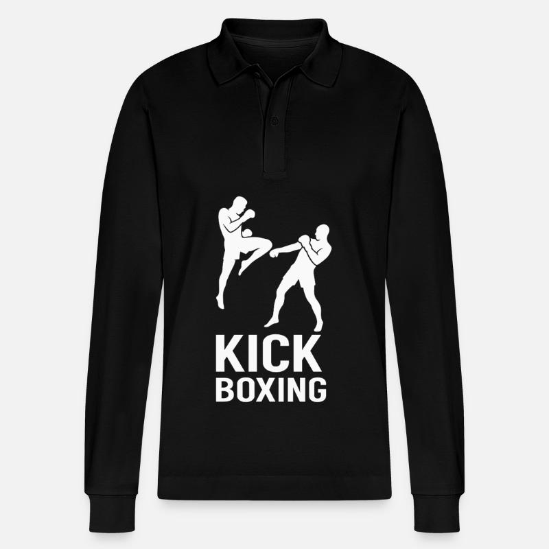 Combattants de kickboxing - Polo à manches longues bio PREPSTER Stanley/Stella Unisexe - noir