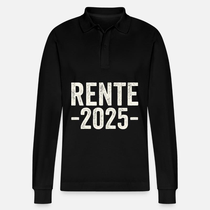 Rente 2025 - Stanley/Stella Unisex Bio-Langarm-Poloshirt Prepster - Schwarz