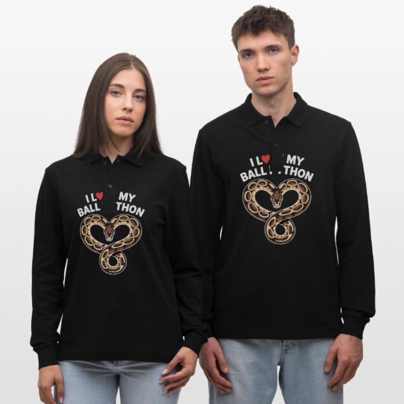 J’adore mon python royal ! Roi python Polo à manches longues bio PREPSTER Stanley/Stella Unisexe