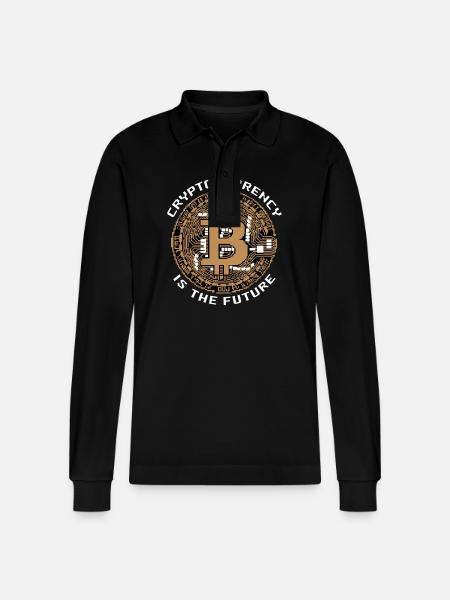 Cryptocurrency Is The Future 8 - Stanley/Stella Unisex Bio-Langarm-Poloshirt Prepster - Schwarz
