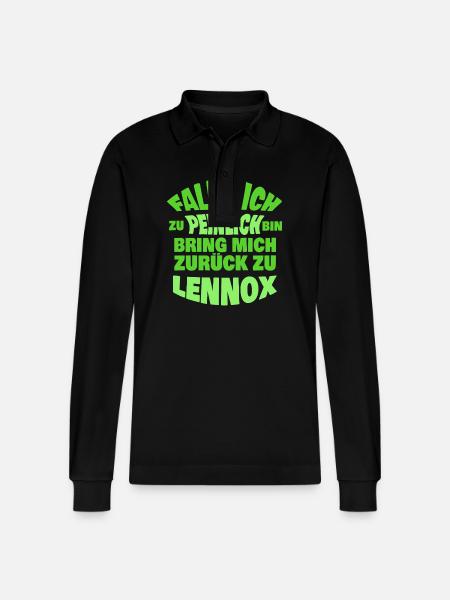 Lennox - Stanley/Stella Unisex Bio-Langarm-Poloshirt Prepster - Schwarz
