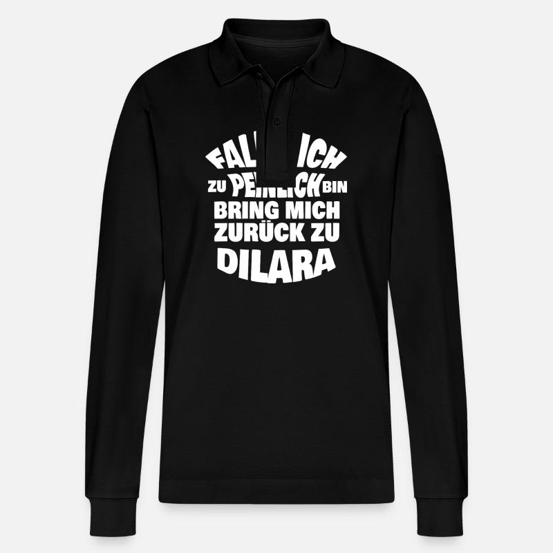 Dilara - Stanley/Stella Unisex Bio-Langarm-Poloshirt Prepster - Schwarz