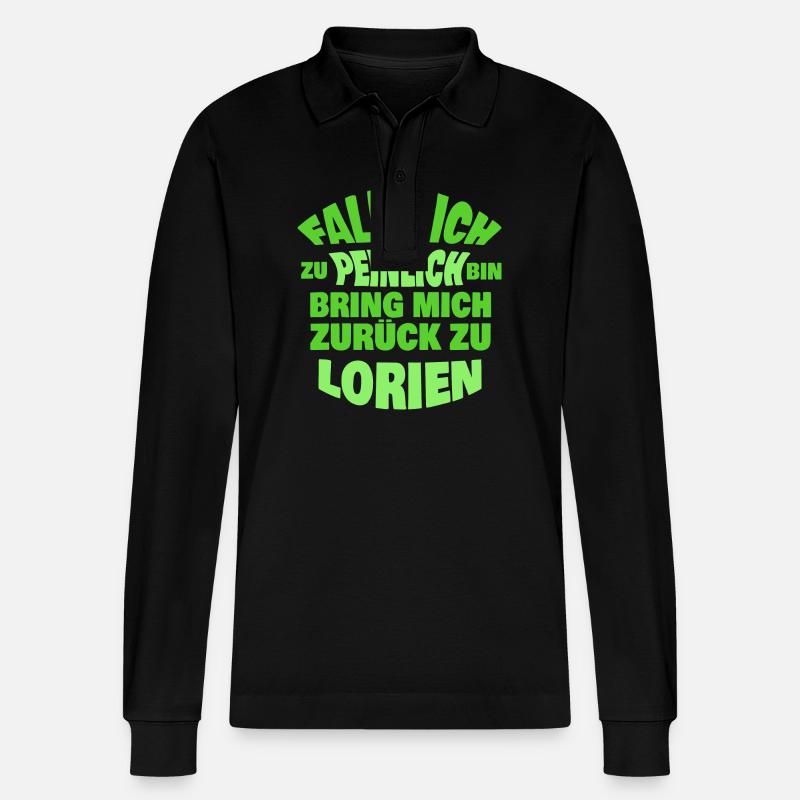 Lorien - Polo à manches longues bio PREPSTER Stanley/Stella Unisexe - noir