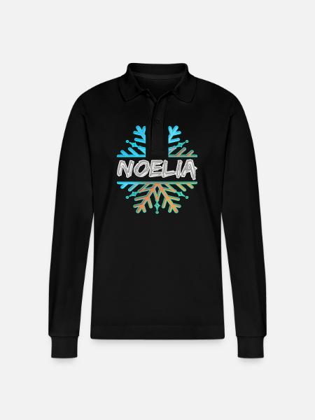 Noelia Noelia - Stanley/Stella Unisex Bio-Langarm-Poloshirt Prepster - Schwarz
