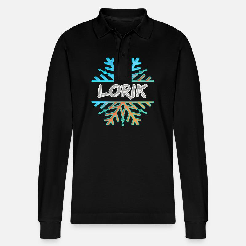 Lorik - Stanley/Stella Unisex Bio-Langarm-Poloshirt Prepster - Schwarz