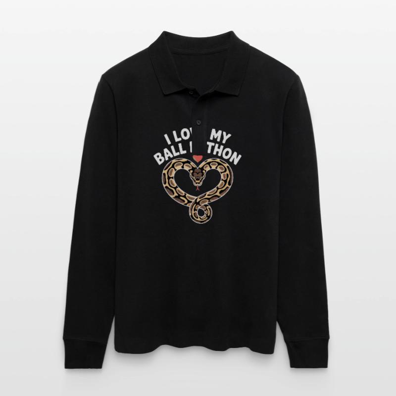 J’adore mon python royal ! Roi python Polo à manches longues bio PREPSTER Stanley/Stella Unisexe