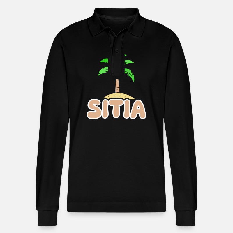 Sitia Sitia - Polo à manches longues bio PREPSTER Stanley/Stella Unisexe - noir