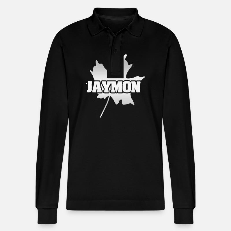 Jaymon - Stanley/Stella Unisex Bio-Langarm-Poloshirt Prepster - Schwarz
