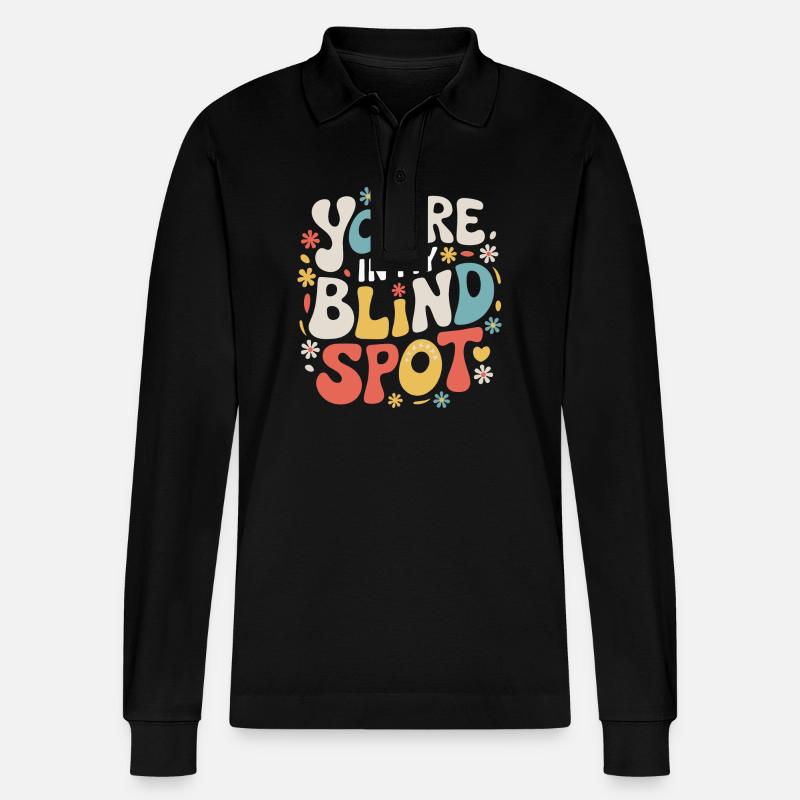Blinde Blindheit Sehbehinderte Menschen - Stanley/Stella Unisex Bio-Langarm-Poloshirt Prepster - Schwarz