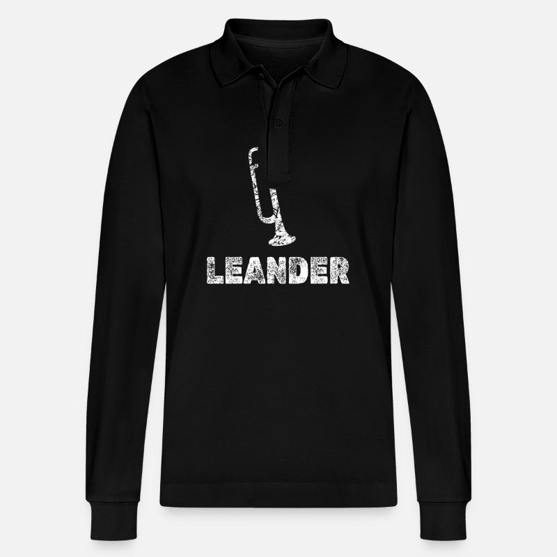 Blasmusik Leander - Stanley/Stella Unisex Bio-Langarm-Poloshirt Prepster - Schwarz