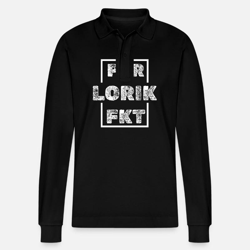 Lorik Lorik - Stanley/Stella Unisex Bio-Langarm-Poloshirt Prepster - Schwarz