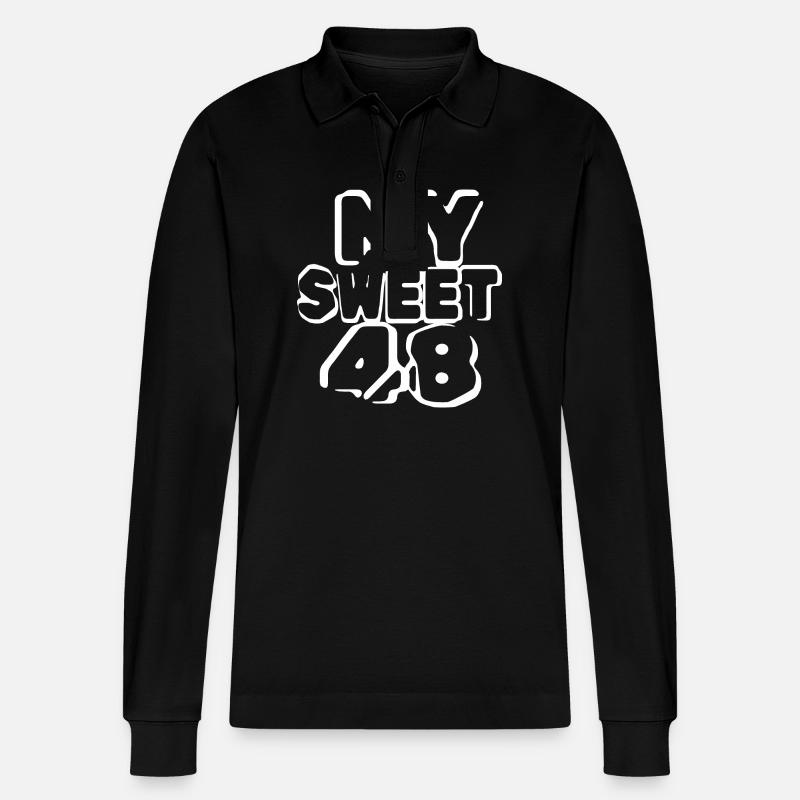Süß 48 - Stanley/Stella Unisex Bio-Langarm-Poloshirt Prepster - Schwarz