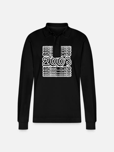 2006 - Stanley/Stella Organic Unisex Long-Sleeved Polo Shirt Prepster - black