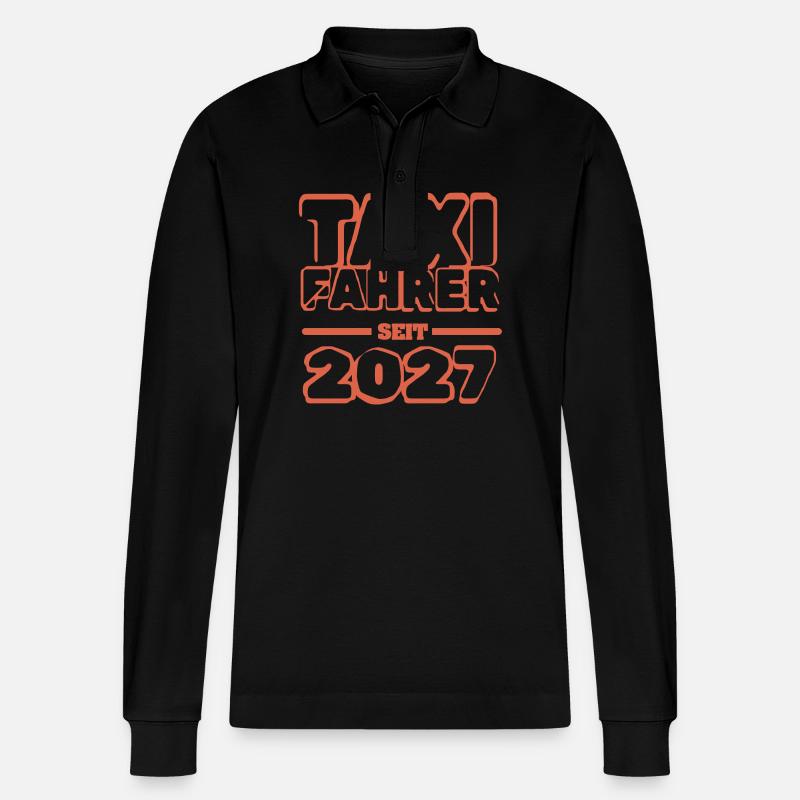 2027 - Stanley/Stella Unisex Bio-Langarm-Poloshirt Prepster - Schwarz
