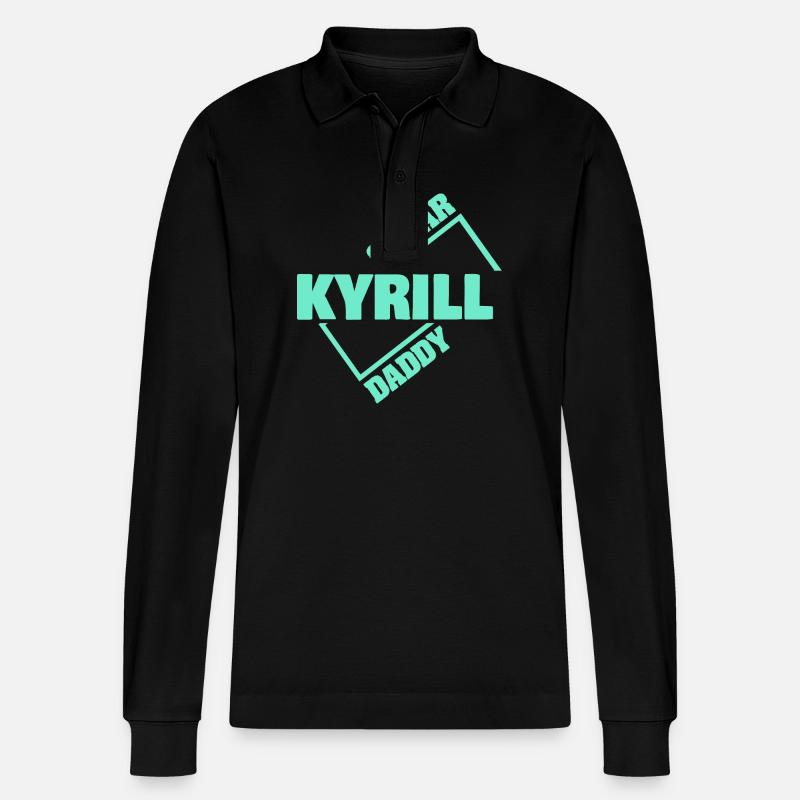 Kyrill en sugar daddy - Polo à manches longues bio PREPSTER Stanley/Stella Unisexe - noir