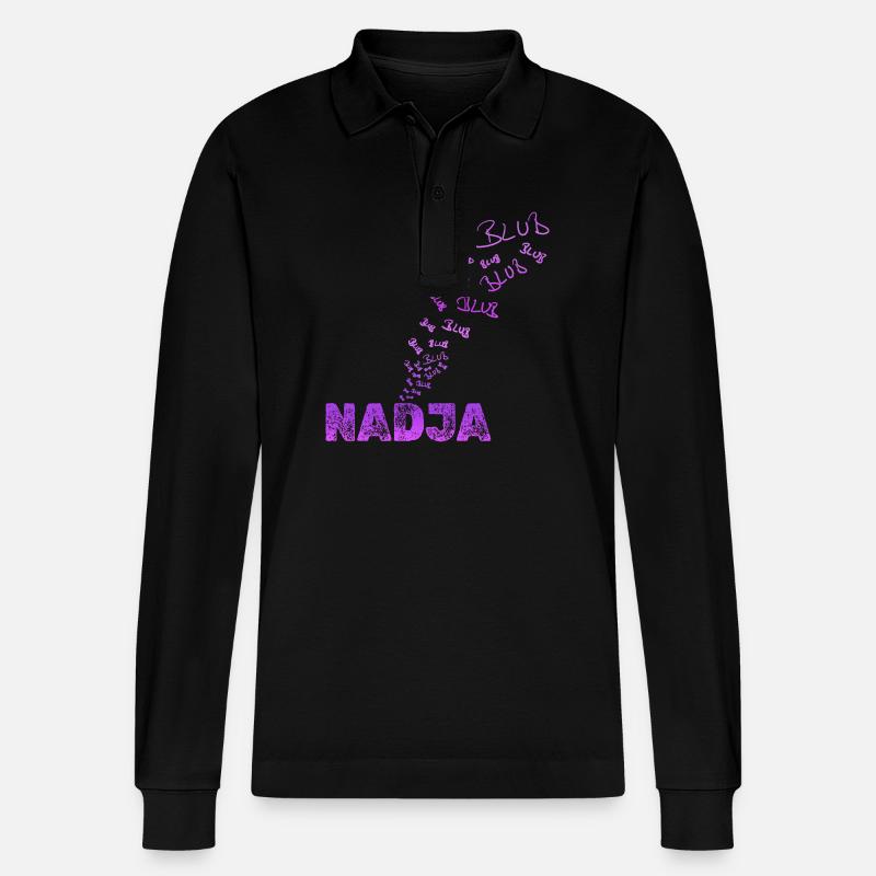 Nadja - Polo à manches longues bio PREPSTER Stanley/Stella Unisexe - noir