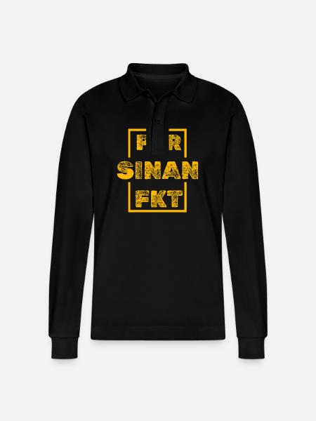 Sinan Sinan - Stanley/Stella Unisex Bio-Langarm-Poloshirt Prepster - Schwarz