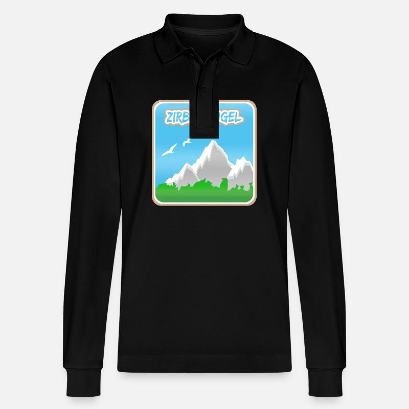 Zirbitzkogel - Stanley/Stella Unisex Bio-Langarm-Poloshirt Prepster - Schwarz