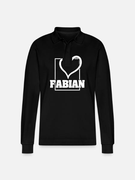 Fabian als Frau - Stanley/Stella Unisex Bio-Langarm-Poloshirt Prepster - Schwarz