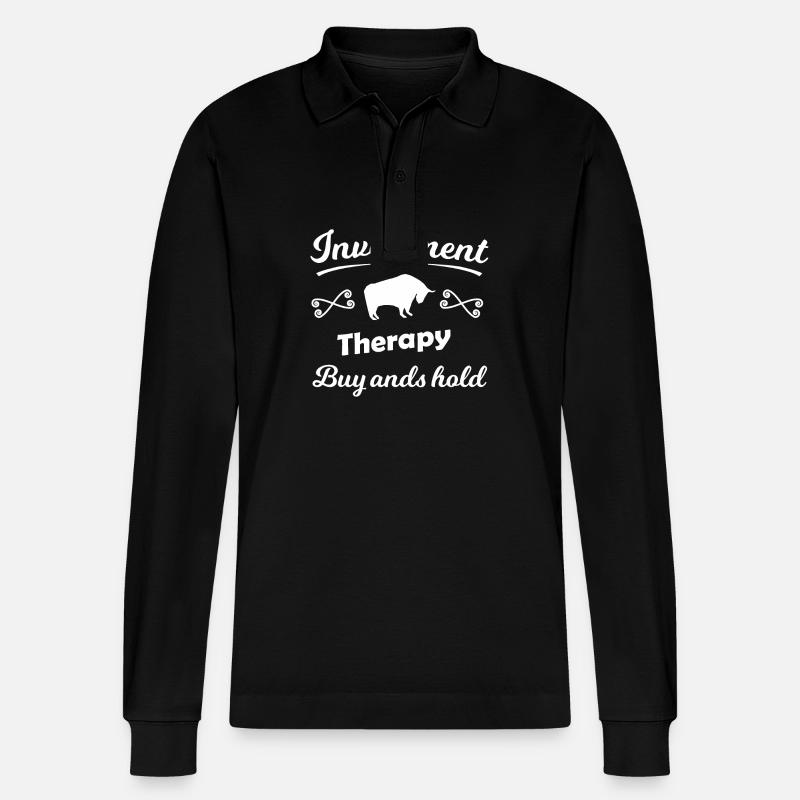 L’investisseur en dividendes - Polo à manches longues bio PREPSTER Stanley/Stella Unisexe - noir