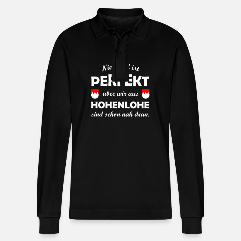Le Hohenloher - Polo à manches longues bio PREPSTER Stanley/Stella Unisexe - noir