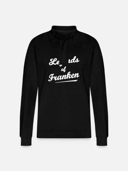 The myth of Franconia - Stanley/Stella Organic Unisex Long-Sleeved Polo Shirt Prepster - black