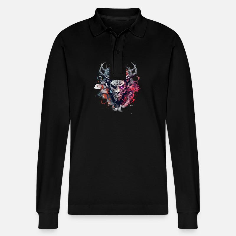 Das Böse in dir - Stanley/Stella Unisex Bio-Langarm-Poloshirt Prepster - Schwarz