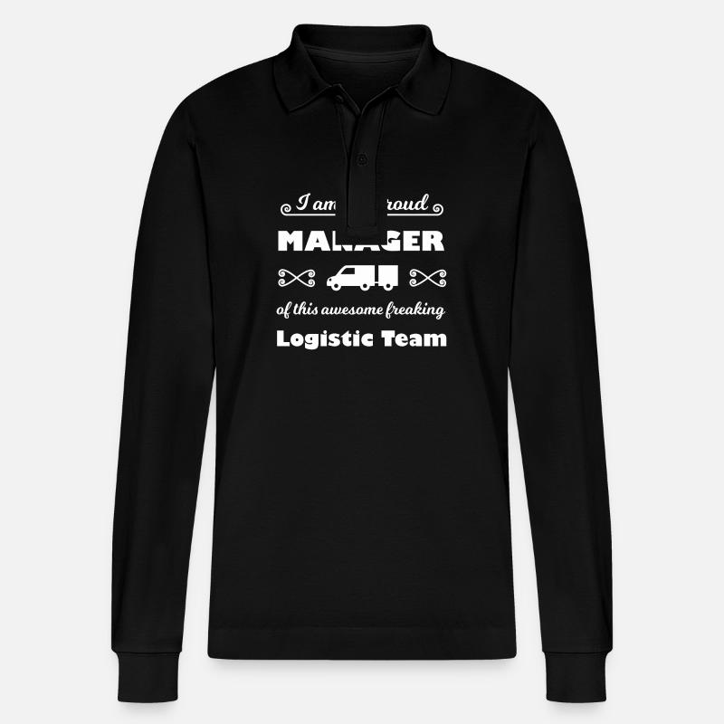 Pour le responsable logistique - Polo à manches longues bio PREPSTER Stanley/Stella Unisexe - noir