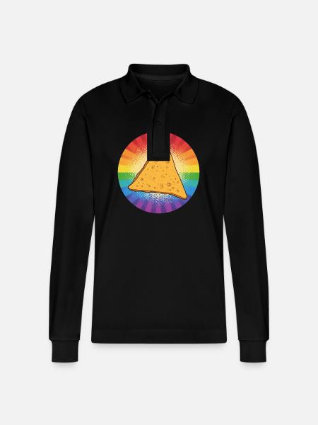 LGBTQ Nacho - Stanley/Stella Unisex Bio-Langarm-Poloshirt Prepster - Schwarz