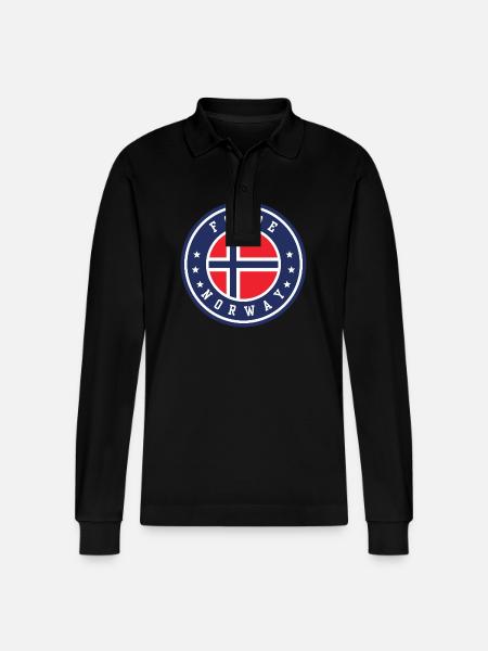 Førde Norvège - Polo à manches longues bio PREPSTER Stanley/Stella Unisexe - noir