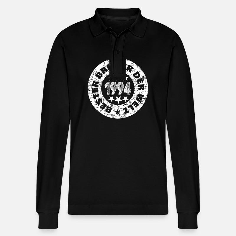 1994 - Polo à manches longues bio PREPSTER Stanley/Stella Unisexe - noir