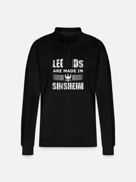The Sinsheim fans - Stanley/Stella Organic Unisex Long-Sleeved Polo Shirt Prepster - black