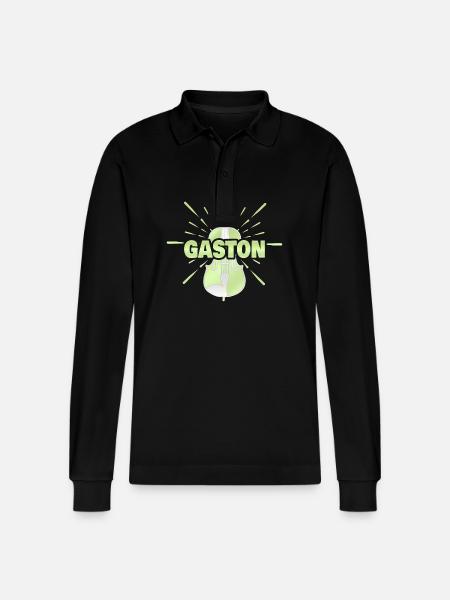Gaston - Stanley/Stella Unisex Bio-Langarm-Poloshirt Prepster - Schwarz