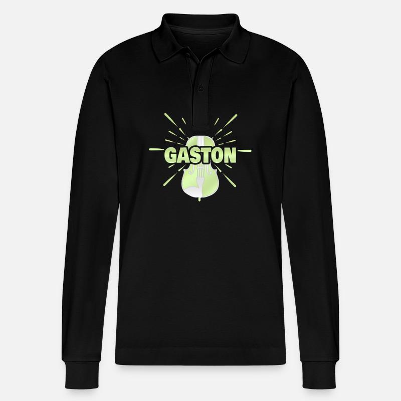Gaston - Polo à manches longues bio PREPSTER Stanley/Stella Unisexe - noir