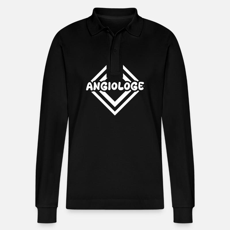 Angiologue comme métier - Polo à manches longues bio PREPSTER Stanley/Stella Unisexe - noir