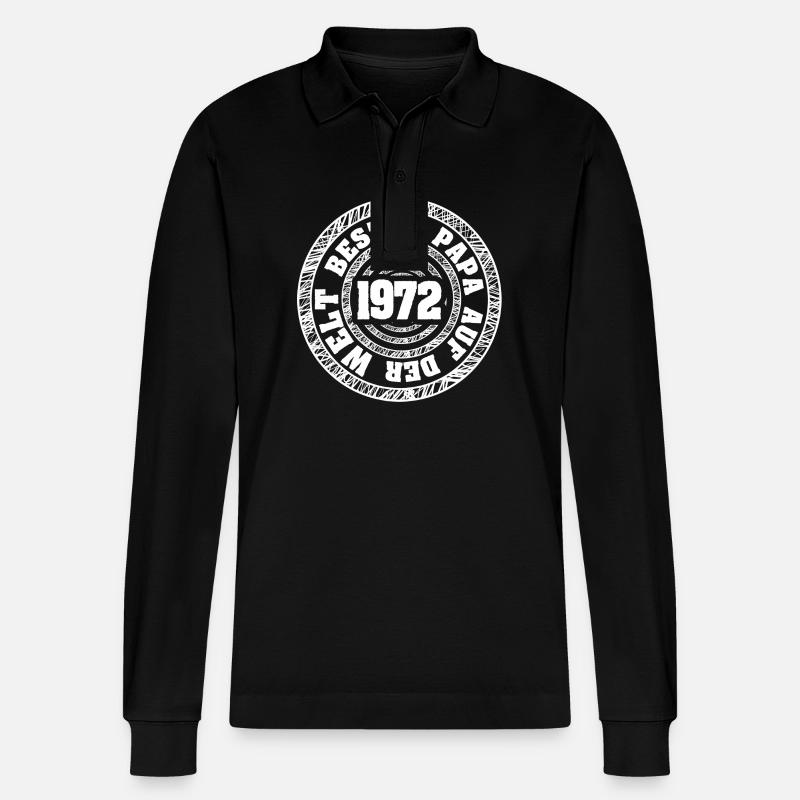 1972 - Polo à manches longues bio PREPSTER Stanley/Stella Unisexe - noir
