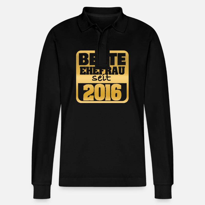 2016 - Polo à manches longues bio PREPSTER Stanley/Stella Unisexe - noir