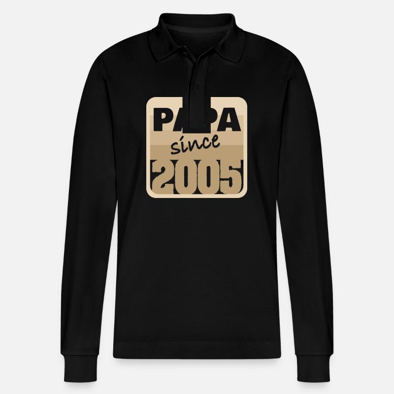 2005 - Stanley/Stella Unisex Bio-Langarm-Poloshirt Prepster - Schwarz