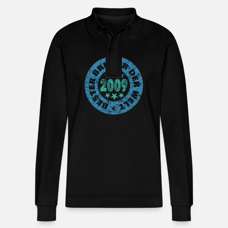 2009 - Polo à manches longues bio PREPSTER Stanley/Stella Unisexe - noir