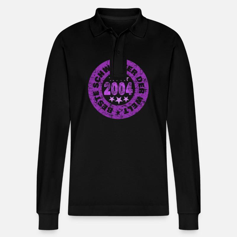 2004 - Polo à manches longues bio PREPSTER Stanley/Stella Unisexe - noir