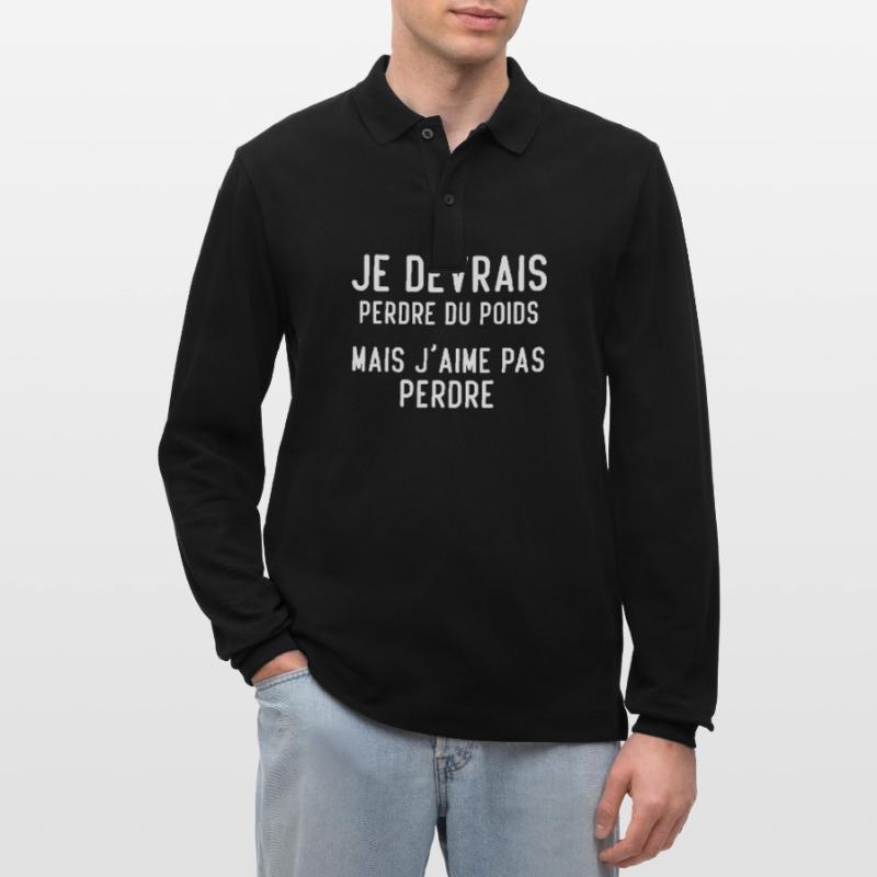 Je devrais perdre du poids, mais j'aime pas perdre Polo à manches longues bio PREPSTER Stanley/Stella Unisexe