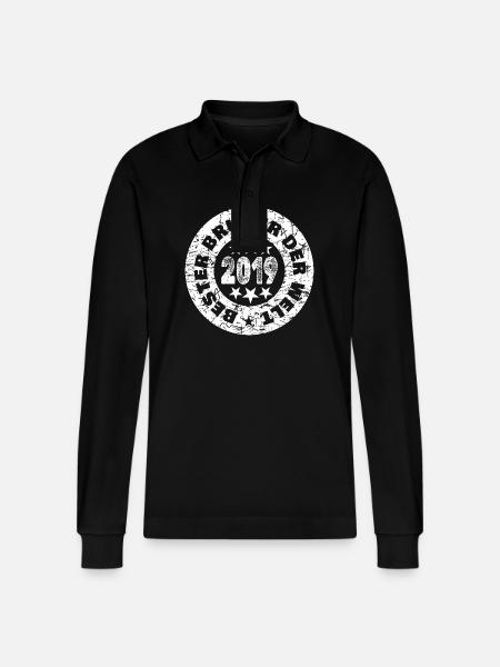 Millésime 2019 - Polo à manches longues bio PREPSTER Stanley/Stella Unisexe - noir