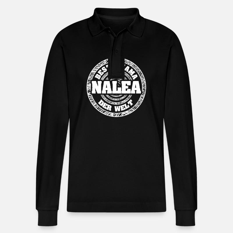 Mère Nalea - Polo à manches longues bio PREPSTER Stanley/Stella Unisexe - noir