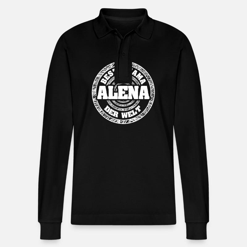 Cadeau pour Alena - Polo à manches longues bio PREPSTER Stanley/Stella Unisexe - noir
