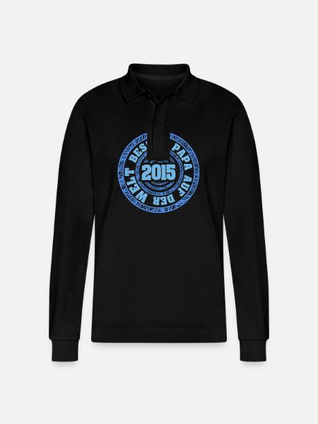 Bester 2015 - Stanley/Stella Unisex Bio-Langarm-Poloshirt Prepster - Schwarz