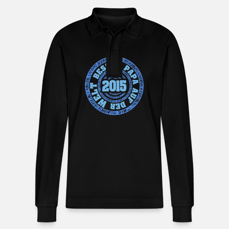 Bester 2015 - Stanley/Stella Unisex Bio-Langarm-Poloshirt Prepster - Schwarz